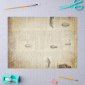 Grunge French Dictionary Page Tissuepapier (Craft)