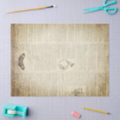 Grunge French Dictionary Page Tissuepapier (Craft)