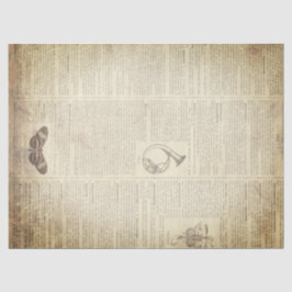 Grunge French Dictionary Page Tissuepapier