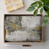 Grunge French Ephemera op Abstracte achtergrond Tissuepapier (Geschenk)