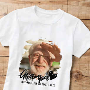 Grunge Funeral Altijd in onze Harten Foto T-shirt