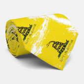 Grunge Gadsden Flag Stropdas (Opgerold)