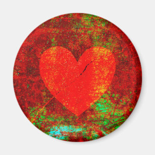 Grunge gebroken hart magneet