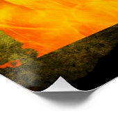 Grunge geeft Oekraïne nooit de vuist weg Perfect Poster (Hoek)