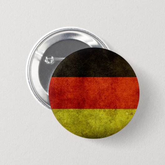 Grunge German Flag Button (Voorkant /achterkant)
