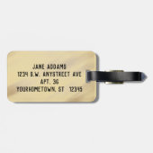  Grunge German Shepherd Dog Head Bagagelabel (Achterkant horizontaal)