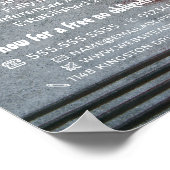 Grunge geschilderde muur, schilder & decorateur poster (Hoek)