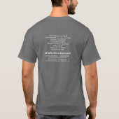 Grunge Geschilderde Muur, Schilder & Decorator Adv T-shirt (Achterkant)