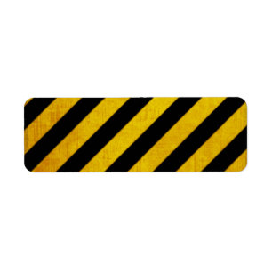 Grunge gevarenstreep etiket