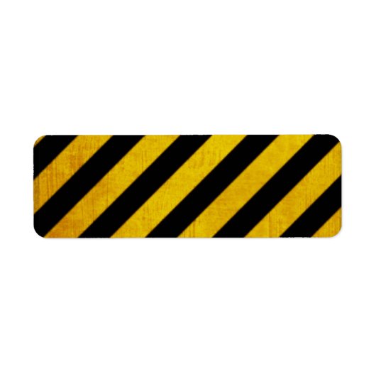 Grunge gevarenstreep etiket (Voorkant)