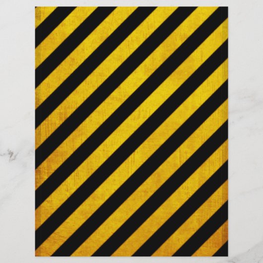 Grunge gevarenstreep flyer (Voorkant)