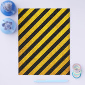 Grunge gevarenstreep flyer (Enkel)