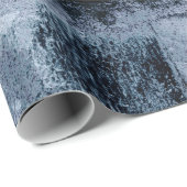 Grunge geverfde graffiti | Donkere marine en Denim Cadeaupapier (Rol Hoek)