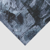 Grunge geverfde graffiti | Donkere marine en Denim Tissuepapier (Detail)