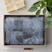 Grunge geverfde graffiti | Donkere marine en Denim Tissuepapier (Geschenk)