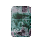 Grunge geverfde graffiti | Moody Plum Paars Green Badmat (Voorkant Verticaal)