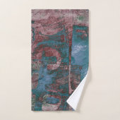 Grunge geverfde graffiti | Rust Red Blue Taupe Bad Handdoek (Handdoek)