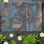 Grunge geverfde graffiti | Rust Red Blue Taupe Theedoek<br><div class="desc">#abstractart Donker modern hedendaags abstract met humeurige graffiti grunge in een dramatische en edgy jaren 90 combinatie van diepe juwelen tonen op een gestructureerde achtergrond. Deze met de hand beschilderde waterverf en een gemengd middelgroot verloop voegt de perfecte pop van kleur toe voor elke persoonlijke stijl of gelegenheid. Voor aanpassingen,...</div>