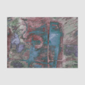 Grunge geverfde graffiti | Rust Red Blue Taupe Tissuepapier (Voorkant)