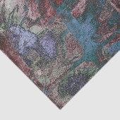 Grunge geverfde graffiti | Rust Red Blue Taupe Tissuepapier (Detail)