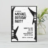 Grunge Gitaar Kaart (Staand voorkant)