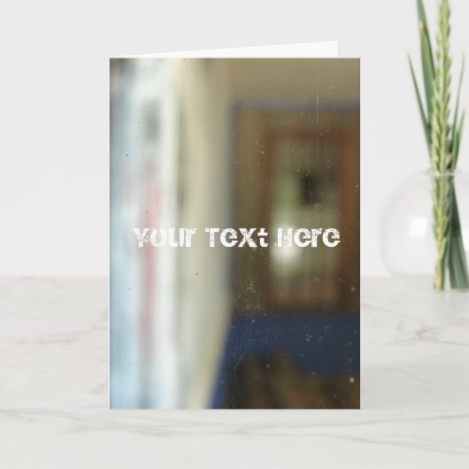 Grunge Glass, Jouw tekst hier Kaart (Voorkant)