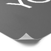 Grunge 'Go Away'-sjabloon - Poster (Hoek)