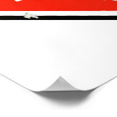 Grunge "Go Away"-teken Poster (Hoek)