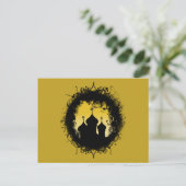 Grunge-Goth Gold and Black Ramadan Mosque Briefkaart (Staand voorkant)