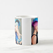 Grunge Gothic Lesbisch Liefde | Paar AI Art Koffiemok (Center)
