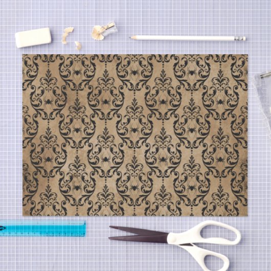 Grunge Gothic Spider en Web Tissuepapier (Craft)