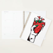 Grunge Gotische Hand die Hart Kunstwerk vasthoudt Planner (Display)