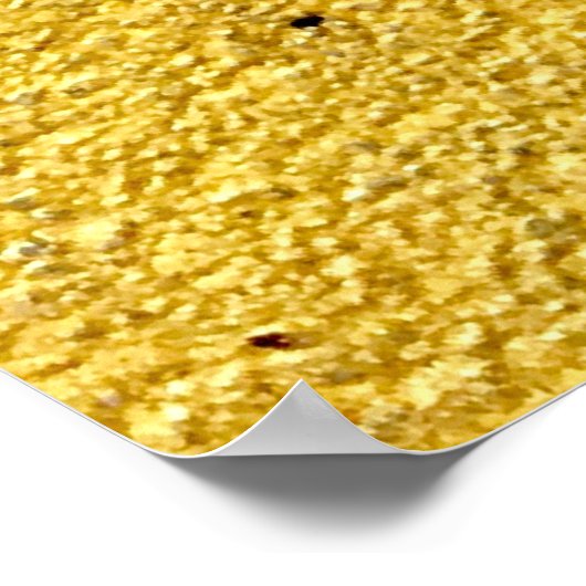 Grunge goud of folie achtergrond en textureabstrac poster (Hoek)