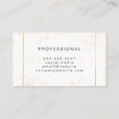 Grunge / gouden sierlijst visitekaartje (Achterkant)