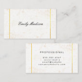 Grunge / gouden sierlijst visitekaartje (Voorkant / Achterkant)