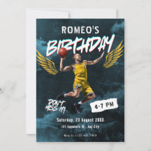 Grunge graffiti basketbal foto verjaardag