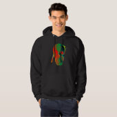 Grunge Graffiti Schedel Hoodie (Voorkant volledig)