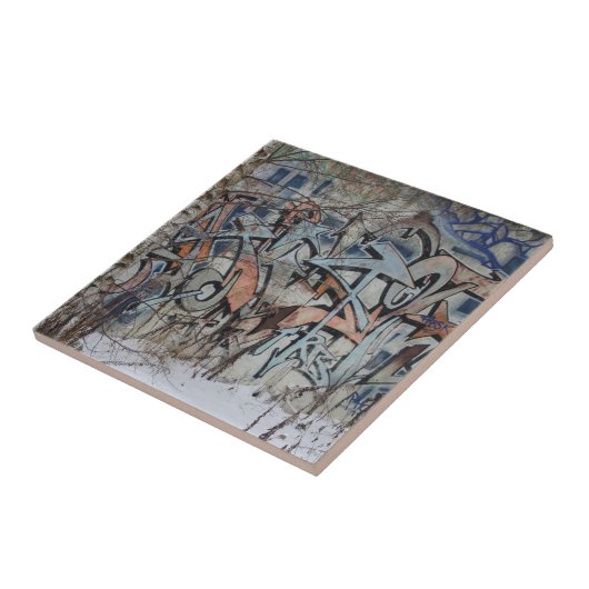 Grunge Graffiti Wall Tegeltje (Zijkant)