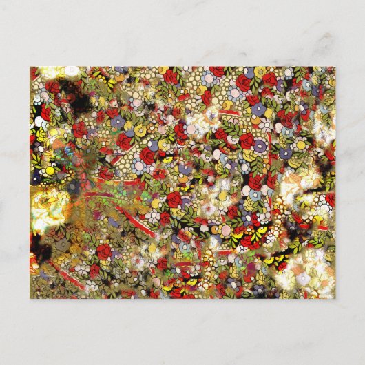  Grunge Graffiti Wallpaper Collage Design Briefkaart (Voorkant)