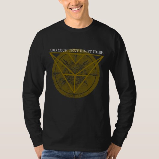 Grunge grafisch  ontwerp met geometrische vorm t-shirt (Voorkant)