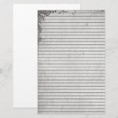 Grunge Graphic Stationery - gevoerd Briefpapier (Voorkant / Achterkant)