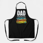 Grunge Grappige Pap Checklist Schort (Voorkant)