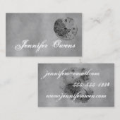 Grunge Grey Clock Personal Visitekaartje (Voorkant / Achterkant)