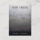 Grunge Grijs Zwart Oorbel Display Visitekaartje (Voorkant)