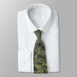 Grunge Groene Camo Militaire Camouflage Mannen Str Stropdas