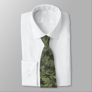 Grunge Groene Camo Militaire Camouflage Mannen Str Stropdas