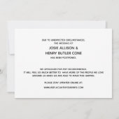 Grunge Groene Edison Lights Uitgestelde bruiloft K Kaart (Achterkant)