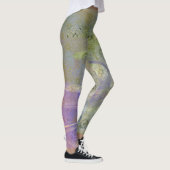 Grunge Groene en Paarse Leggings (Rechts)