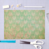 Grunge Groene Retro Art Deco Tissuepapier (Craft)