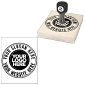 Grunge Grote Vetgedrukte Ronde Gepersonaliseerd Rubberstempel (Gestempeld)